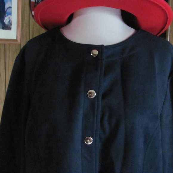 BOB MACKIE WEARABLE ART LADIES FAUX SUEDE JACKET S - Picture 4 of 12